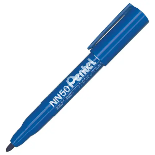 Marqueur ind&eacute;l&eacute;bile NN50 - Pointe ogive - Bleu - Pentel photo du produit