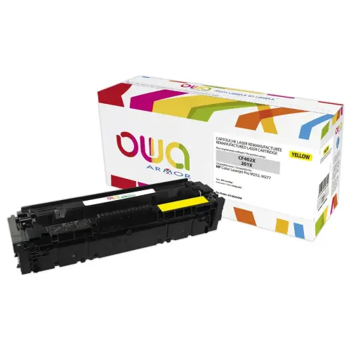 Toner &eacute;q. HP CF402X - Haute capacit&eacute; - Jaune - OWA photo du produit