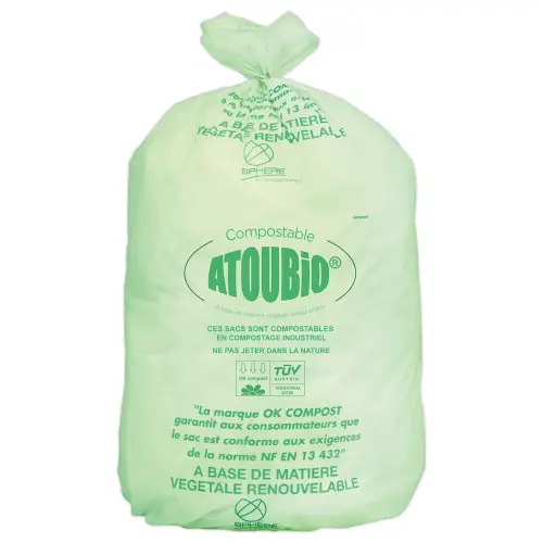 100 Sacs ATOUBIO pour déchets quotidiens 130L photo du produit