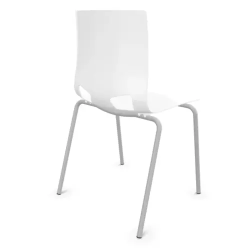 Chaise monocoque design Fondo - Blanc photo du produit