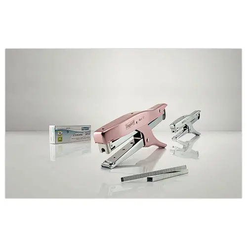 Pince agrafeuse Sp19 1/4 - rose mat - RAPID + une boite de 5000 agrafes offerte photo du produit