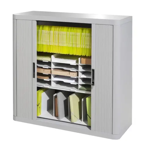 Armoire basse Easyoffice - Gris - Paperflow photo du produit