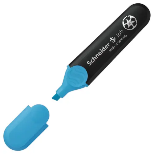 Surligneur Job Bleu 1-5mm - Rechargeable & Encre Bio- Schneider photo du produit