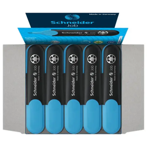 Surligneur Job Bleu 1-5mm - Rechargeable & Encre Bio- Schneider photo du produit