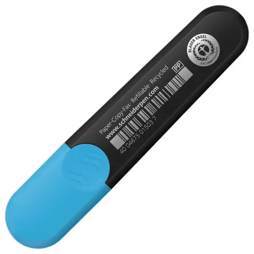Surligneur Job Bleu 1-5mm - Rechargeable & Encre Bio- Schneider photo du produit