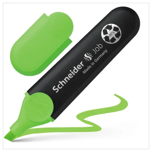 Surligneur Job Vert 1-5mm - Ecologique & Rechargeable - Schneider photo du produit