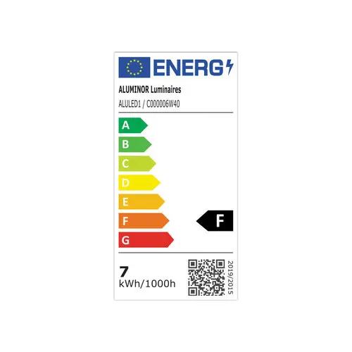 Lampe de bureau LED GALAXY 7W noire - ALUMINOR photo du produit