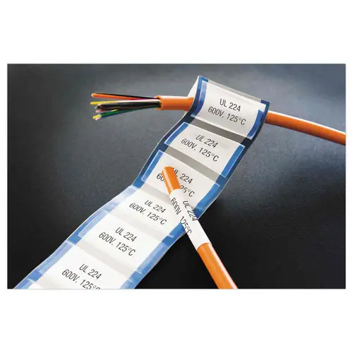 Ruban pour titreuse DYMO XTL 12mm Noir/Blanc - Bague photo du produit