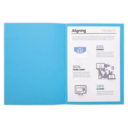 100 Chemises de rangement Forever 170 - Bleu - Exacompta photo du produit