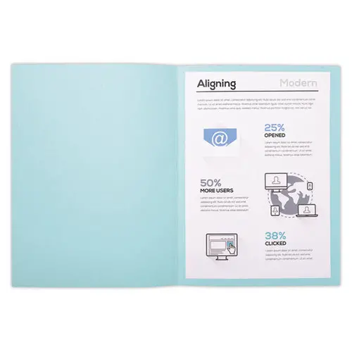 100 Chemises de rangement Forever 170 - Bleu clair - EXACOMPTA photo du produit