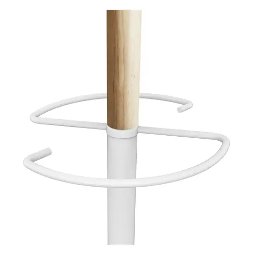 Portemanteau ACCES - 6 patères - Blanc / hêtre - Unilux photo du produit