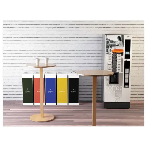 Table haute WOODY ronde 60 cm - hêtre photo du produit