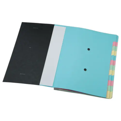 Trieur extensible carte lustrée- 24 compartiments - noir - Fiducial photo du produit