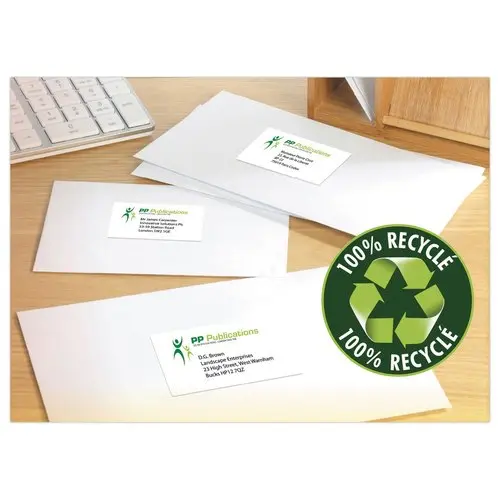 100 Planches d'étiquettes laser AVERY 38,1x21,2 mm soit 6500 étiq/boîte photo du produit