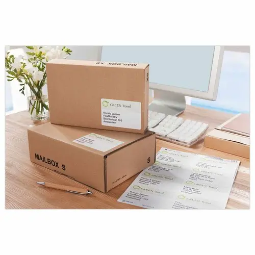 100 Planches d'étiquettes laser Avery 99,1x67,7 mm soit 800 étiq/boîte photo du produit