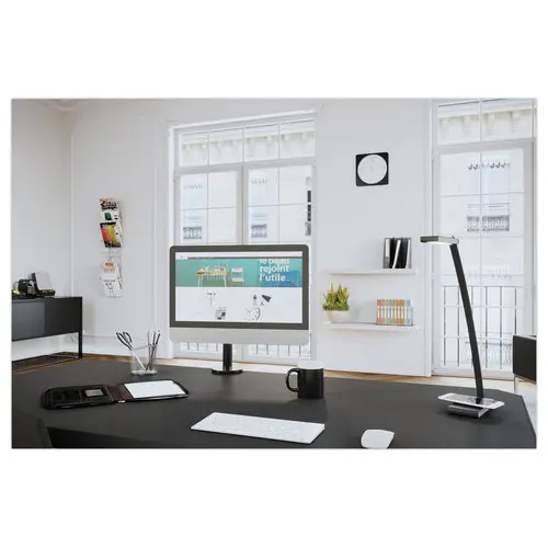 Pot à crayons gris métal - Alba photo du produit