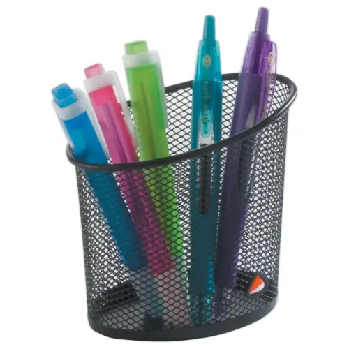 Pot &agrave; crayons m&eacute;tal - Noir - Alba photo du produit