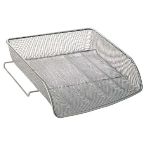 Corbeille à courrier - métal gris - ALBA photo du produit