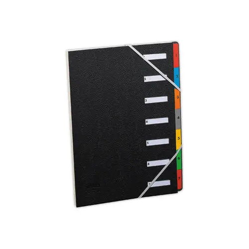 Trieur à élastiques - noir - 7 compartiments - EXTENDOS photo du produit