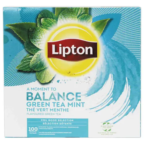 Sachets de thé vert à la menthe - LIPTON photo du produit