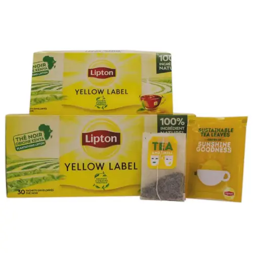 30 Sachets de th&eacute; LIPTON Yellow photo du produit