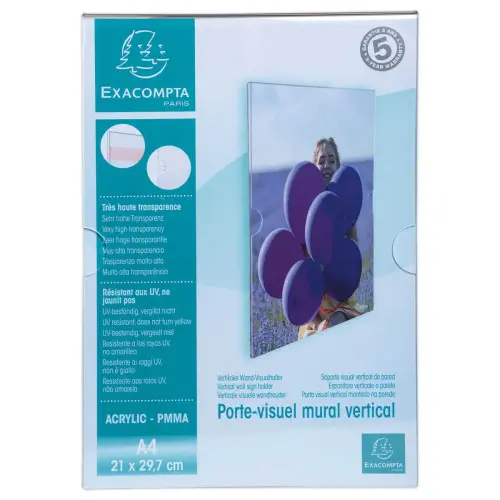 Porte-visuel vertical mural photo du produit