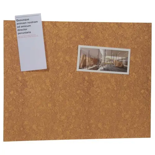 Panneau d'affichage auto-adh&eacute;sif L 46 x H 58 cm - Marron photo du produit