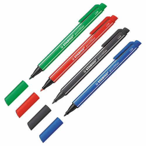 Stylo-feutre pointMax - Pointe moyenne - Bleu - STABILO photo du produit