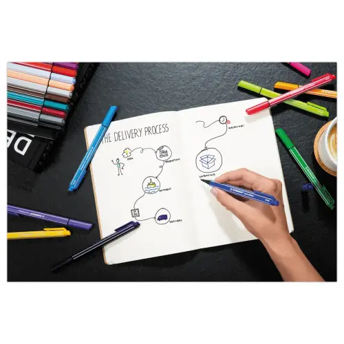 Stylo-feutre pointMax - Pointe moyenne - Bleu - STABILO photo du produit