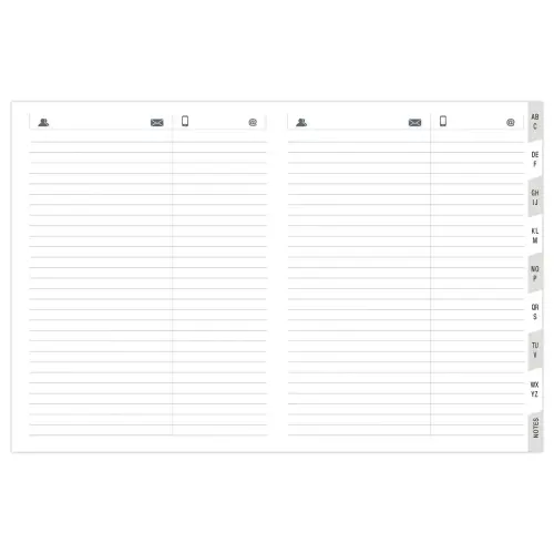 Répertoire téléphonique encoché - 21x27 cm photo du produit