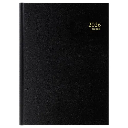 Agenda journalier Bremax 2 Noir - 21 x 29 cm - BREPOLS photo du produit