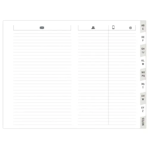 R&eacute;pertoire t&eacute;l&eacute;phonique encoch&eacute; - 9 x 12,5 cm - GENERIQUE photo du produit