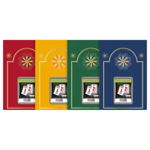 Calendrier journalier à effeuiller - 17 x 25 cm - Coloris assortis - Janvier à décembre photo du produit