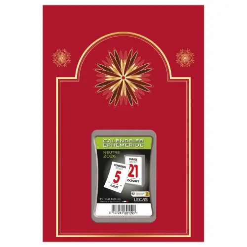 Calendrier journalier à effeuiller - 17 x 25 cm - Coloris assortis - Janvier à décembre photo du produit