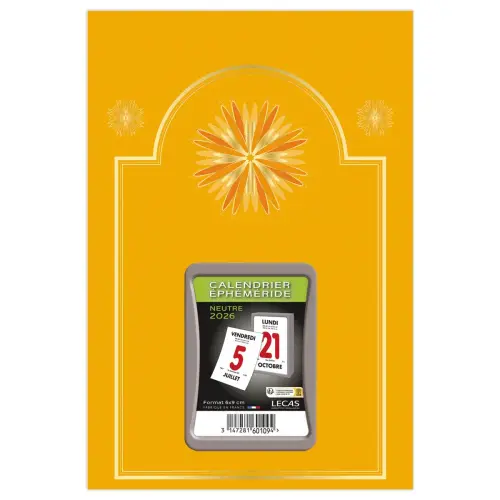 Calendrier journalier à effeuiller - 17 x 25 cm - Coloris assortis - Janvier à décembre photo du produit