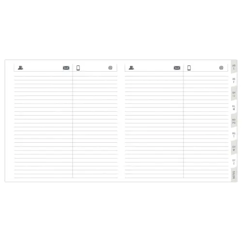 Répertoire téléphonique encoché - 16 x 16 cm photo du produit