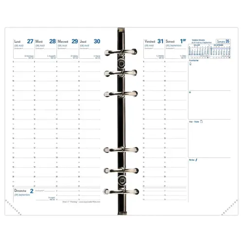 Recharge millésimée Exatime 14 - 10 x 17 cm - Septembre à décembre - QUO VADIS photo du produit