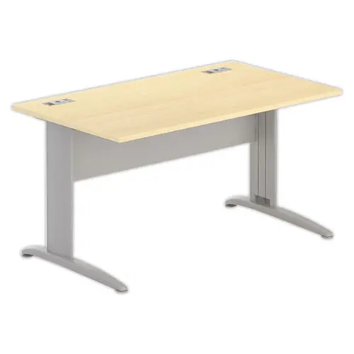 Bureau Buenos Aires - 140 x 80 - Hêtre et pieds aluminium photo du produit