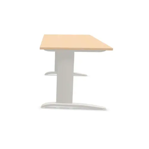 Bureau Buenos Aires - 180 x 80 cm - Plateau hêtre pieds alu - Fiducial photo du produit