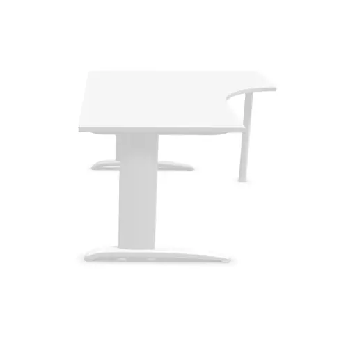Bureau BUENOS AIRES compact retour à droite blanc/blanc, L160 photo du produit