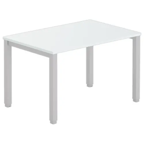 Bureau BRUXELLES 120 x 80 gris - pieds aluminium photo du produit