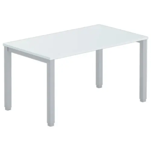 Bureau BRUXELLES 140 x 80 gris - piedsaluminium photo du produit