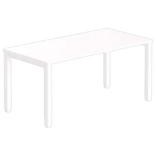 Bureau Bruxelles - 160 x 80 cm - Blanc - Fiducial photo du produit