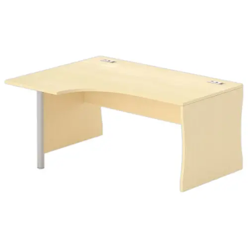 Bureau BUDAPEST compact retour &agrave; gauche - h&ecirc;tre L160 photo du produit