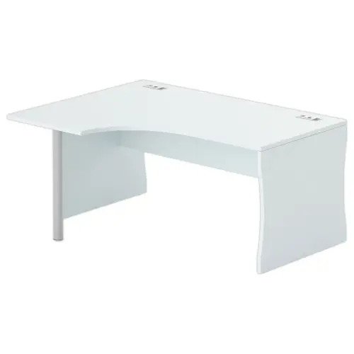 Bureau BUDAPEST compact retour à gauche gris L160 photo du produit