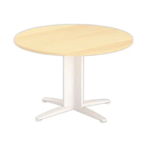 Table réunion ronde diam. 116cm hêtre/blanc photo du produit