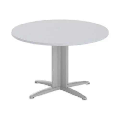Table réunion ronde diam. 116cm gris/aluminium photo du produit