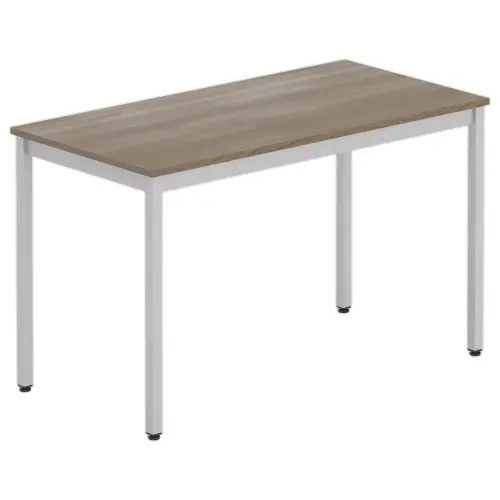 Table polyvalente rectangulaire 120 x 60 noyer / aluminium photo du produit