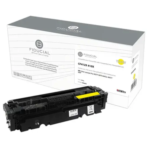 Toner remanufactur&eacute; &eacute;q. HP CF412X - Haute capacit&eacute; - Jaune photo du produit
