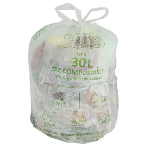 25 Sacs verts pour déchets quotidiens 30L photo du produit